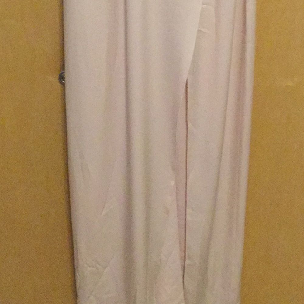 Halston Heritage V Neck Slip Gown Primrose - Picture 4 of 8